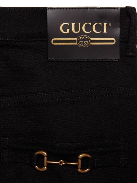 gucci jeans horsebit|GUCCI Horsebit.